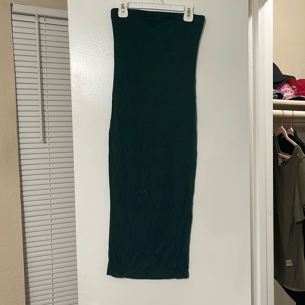 Emerald green body con dress